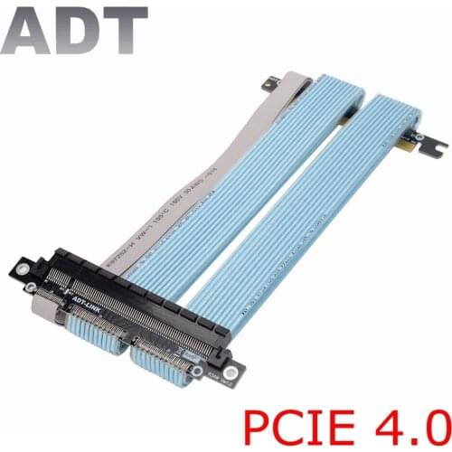 ADT Graphics Card Extension Cable Dual Reverse PCIE 4.0 x16 ITX A4 Chassis Full Speed Stable 16x PCI-E
