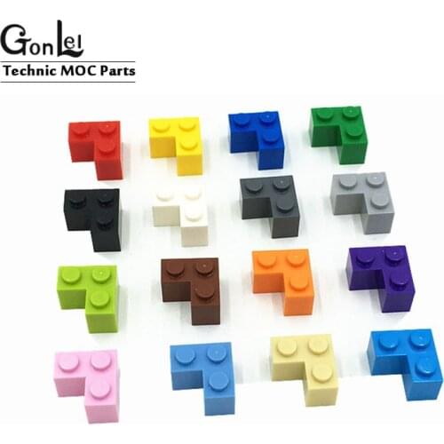 82Pcs/lot MOC Parts 2357 Brick 2x2 Corner Bricks Building Blocks DIY Toys fit For 3003 6223 35275 Rebrickable Assemble Particles