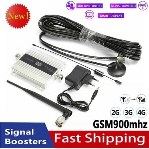 New GSM Signal Boosters 2G/3G/4G 900Mhz Repeater Celular Phone Signal Repeater Booster GSM Amplifier With Outdoor/indoor Antenna