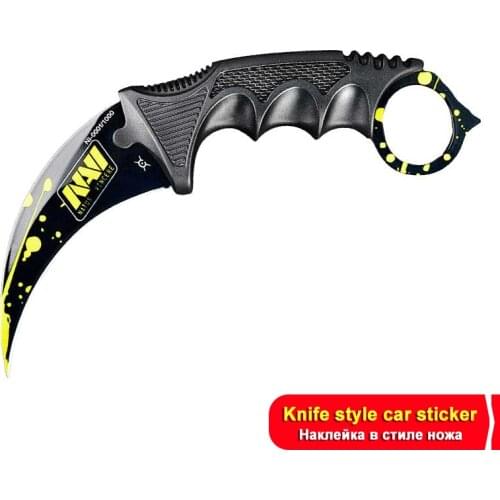 15cm*15cm Funny Car Stickers for CS GO Knife Skin Decal and Decals Waterproof Motorcycle Laptop Auto Vinyl Car Decal