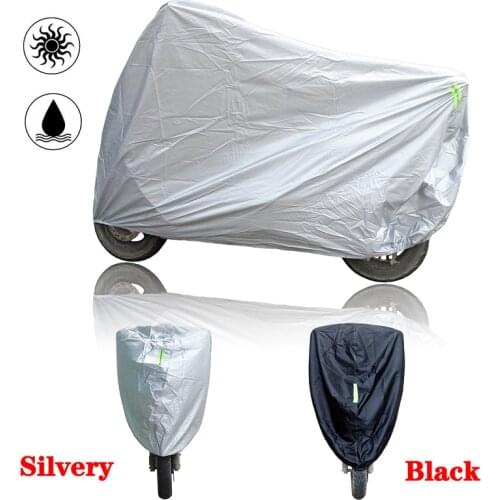 1pc Universal Motorcycle Cover All Season Waterproof Bike Rain Dustproof Cover Indoor Outdoor UV Protector Scooter 190T M-4XL
