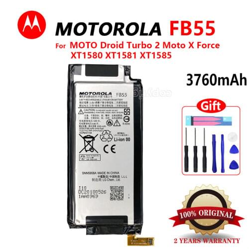 100% Original 3550mAh FB55 For Motorola Moto DROID Turbo 2 XT1585 XT1581 XT1580 Moto X phone High quality battery With Tools