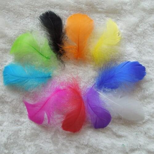100PCS/Lot! Multicolor Goose Coquille Feathers,Fly Tying Materials For Wedding,7-12cm,Wholesale,Millinery Supplies,12colours