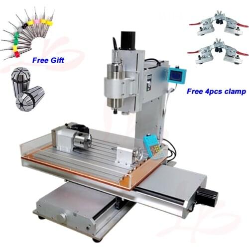 4 Axis Pillar Type Vertical CNC Router Engraver 6040 1.5KW 2.2KW Metal Milling Cutting Machine