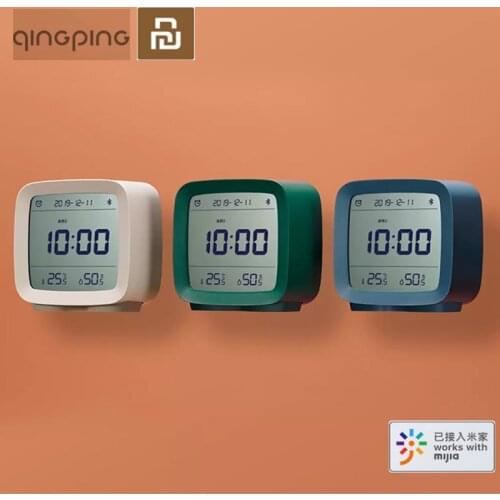 Cleargrass Bluetooth Alarm Clock Temperature Humidity Display LCD Screen Adjustable Nightlight With Mijia APP Smart Home