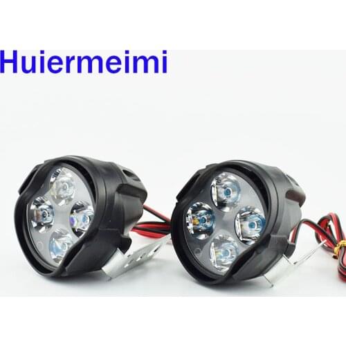 Motorcycle Headlight Scooter Fog Spotlight 12V LED Motorbike ATV Moto Working Spot Light Head Lamp 6500K White DRL Car Headlamp