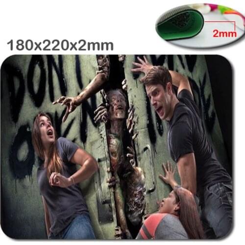 HD DIY Walk dead 3D print 220*180*2mm Cheapest Newest pigment Best Comfort Game Mouse Pad Mouse Mat for New Year Gift
