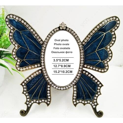 Fine Diamond-Encrusted Metal Photo Frame High-End Picture Frames For Home Decor Party Decoration Personal Gifts