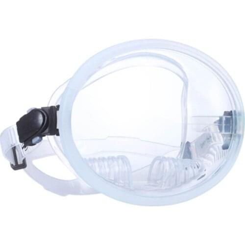 Classic Oval Dive Mask-Silicone Comfort Fit - Fog Free Tempered Glass Lens-Snorkeling & Spearfishing-Retro Single Lens
