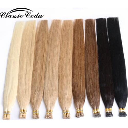 Classic Coda 1g/s 22” Straight Keratin Capsules Human Hair I Tip Remy Pre Bonded Hair Extension 50g/pack