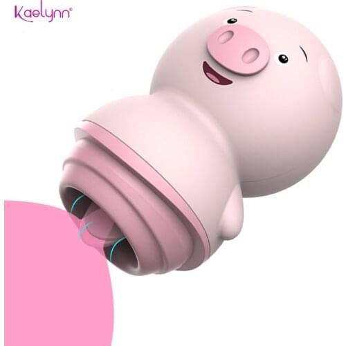 Licking Vibrator For Women Sex Toys Clitoris Stimulate Vagina Massage Female Masturbator Cute Pig Tongue G-spot Toys Female