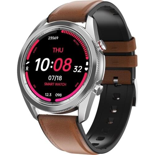 Mens Smart Watch 1.3inch Full Touch Screen Smartwatch With Answering Call ECG Blood Pressure Remote Cameta For IOS Android
