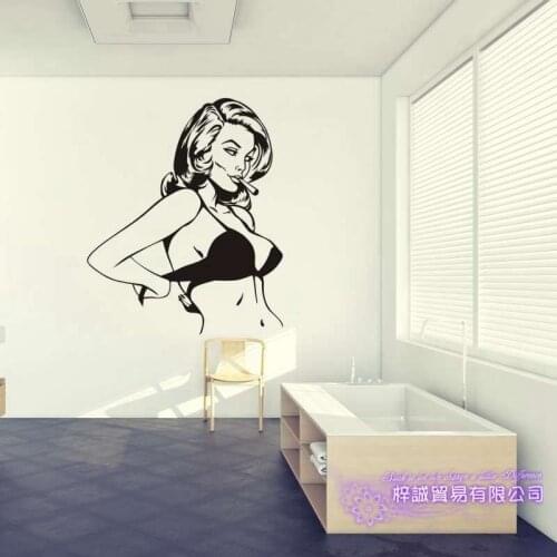 Naked Body Wall Sticker Bathroom Room Home Decoration Posters Vinyl Sticker Sexy Girl Wall Decal