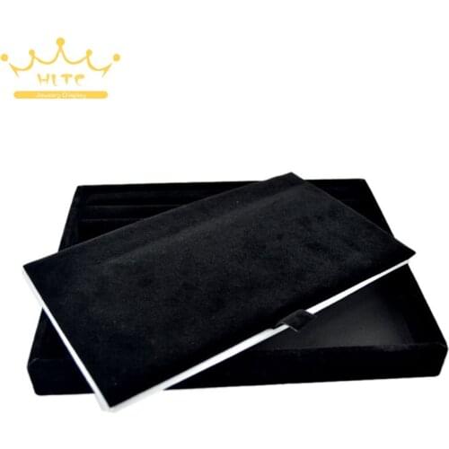 2016 Newest Wholesale 3 color Jewelry Rings Earring Necklace Display Show Case Organizer Tray Box