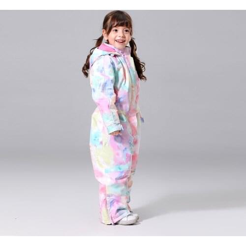 2020 New Girl Ski Jacket and Pants Winter Warm Skiing Suit Windproof Outdoor Children Clothing Set Kids Snow Sets For Girls