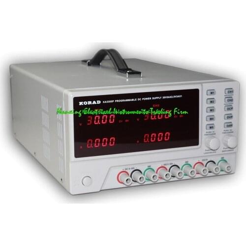 KORAD KA3305P/KA3305D Programmable Precision Variable Adjustable 30V, 5A DC Triple Linear Power Supply Digital Regulated