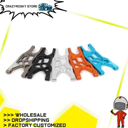 RCAWD Aluminum Front Lower Suspension Control A-Arms For RC 1/10 Axial Yeti Rock Racer Buggy Upgraded Hop-Up Spare Parts Ax90026
