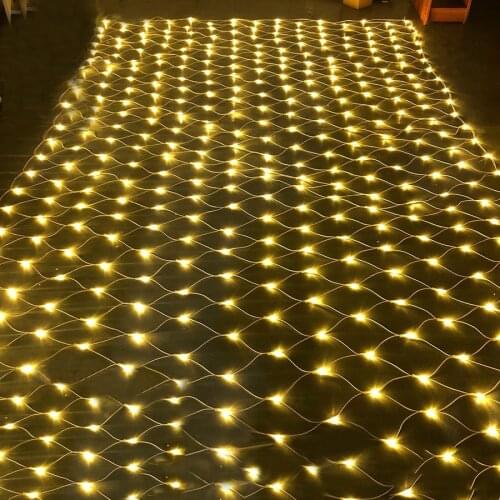 1.5X1.5M 3x2M 10x1M 6X4M Christmas Net Fairy Light Outdoor LED Net Mesh String Light Garden Holiday Party Wedding Decor Garland