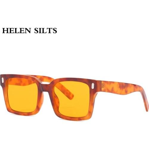 Square Fashion Sunglasses Women Punk Steampunk Vintage Sun Glasses Men Brand Designer Yellow Eyeglasses Retro Eyewear UV400