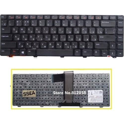 SSEA New Russian Keyboard for DELL Inspiron 14R N4110 N4120 M4110 M5040 N5040 N5050 M5050 X501L X502L M4120 L502X RU Keyboard