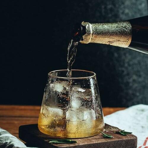 Glass cup whisky tea water mug Cocktail Brandy Vodka beer coffee glass Japanese style wine tumbler cups Transparent shot glasses