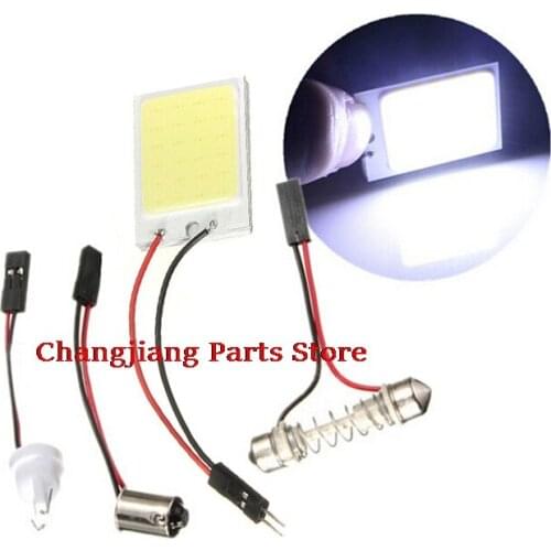 LED Panel Light for Car Interior Door Trunk Map Dome Light HID White 24COB