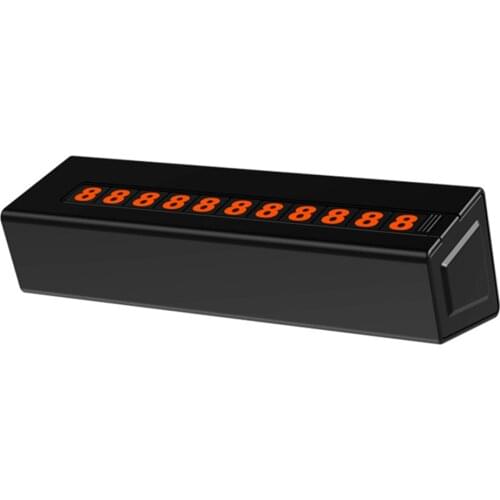Car Temporary Parking Card Phone Number Card Plate Luminous Telephone Number Car Park Stop Car Accessories Car-Styling