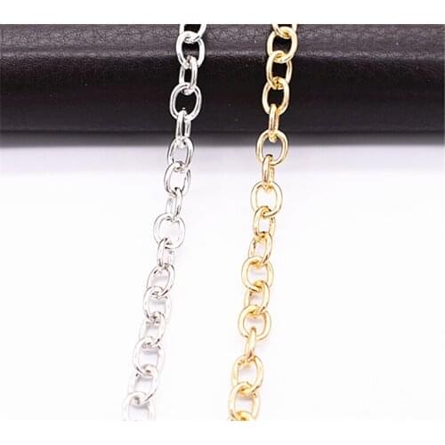 1M (no fade) Metal Chain 1.8mm O-word Chain Manual Chain DIY Bag Chain Strap