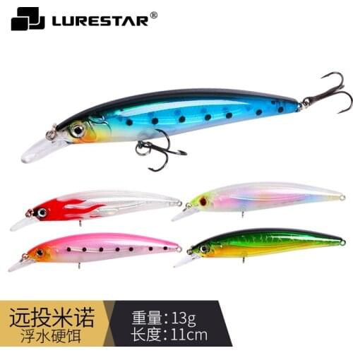 13g/11cm Floating Minnow Lure Fake Bionic Artificial Lure Trout Bass Long Casting Pesca Fishing Accessories Popper Wobblers