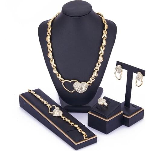 2021 Apr USA Love jewelry XOXO jewelry set for women xoxo necklace set 14kt Gold African Hot love for wedding