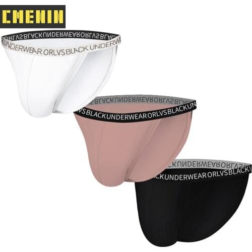 3PCS U Convex Modal Sexy Mans Underwear Briefs Underpants Comfortable Mens Briefs Bikini Gay Underwear Mens lingerie Funny