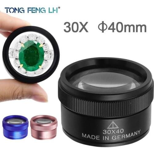 30X40mm HD Optical Glass Magnifier Mini Pocket Magnifier Portable Coin Stamp Jewelry Magnifier