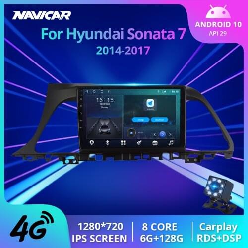 2DIN Android 10.0 For Hyundai Sonata 7 LF 9 2014 - 2017 Car Multimedia Video Player Navigation GPS No 2din 2 Din DVD Player DSP