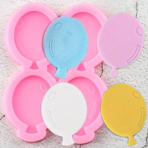 Balloon Shape Lollipop Silicone Mold Baby Birthday Cupcake Topper Fondant Cake Decorating Tools Candy Chocolate Gumpaste Moulds