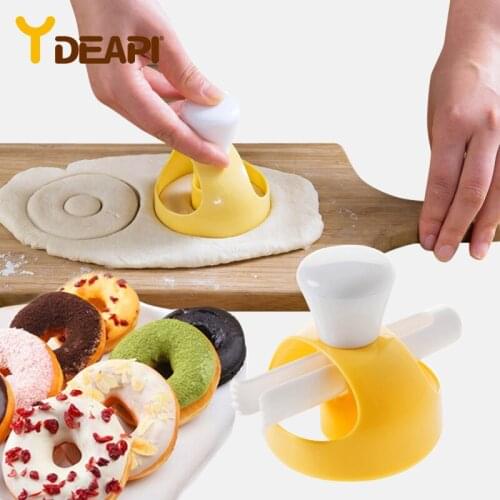 YDEAPI Food Grade ABS Donut Mold Cake Mold Baking Bakeware Cake Decorating Tools Desserts Bread Cutter Maker Baking Mould