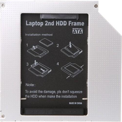 HOT Universal 9.5mm PATA IDE to 2nd SATA HDD Hard Drive Disk Caddy Module
