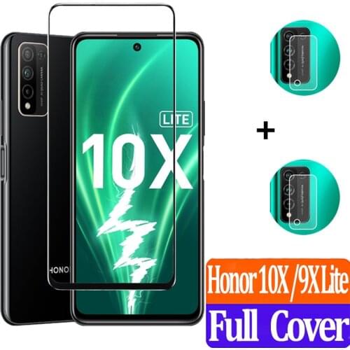 Camera Protective Film+Glass For Honor 10X Lite Screen Protectors 9D Tempered Glass Honor10 X 20 Pro Light Honor10X Lite Glass