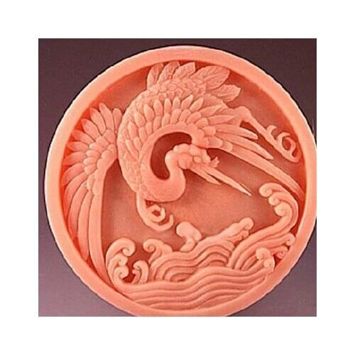 Red-crowned crane 0961 Craft Art Silicone Soap mold Craft Molds DIY Handmade soap molds