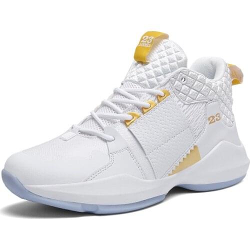 High Quality Sneakers Men Breathable Big Size 45 Basketball Shoes Sports Outdoor Wearable Zapatillas Hombre High Top Unisex 2021