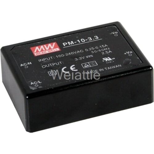 MEAN WELL original PM-10-15 15V 0.67A meanwell PM-10 15V 10.05W Switching Power Supply