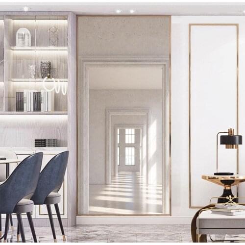 Door sticker 3d door decoration furniture 3D space white door sticker home decoration living room bedroom decoration wallpaper