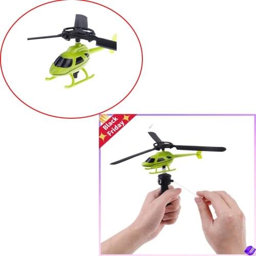 New Aviation Model Copter Handle Pull Helicopter Plane Outdoor Toys for Kids Playing Drone For Beginner