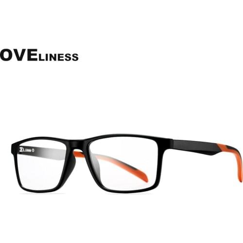 Fashion Optical mens eyeglasses frames Square Glasses Frame for Men Myopia Prescription glasses male TR90 eyewear Spectacles