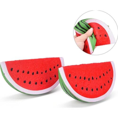 Wholesale Squishy Watermelon Jumbo Squishy Toys Kawaii Squishies Slow Rising Antistress Stress Relief Squeeze Toy Kid Gift