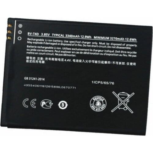 BV-T4D Original battery 3270mah for Nokia Microsoft Lumia 950 XL 940 XL RM-1116 RM-1118 Cellphone batteries