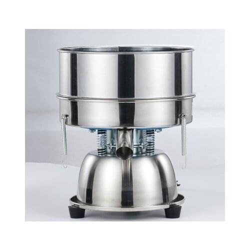 Oscillating sieving machine with (2 pieces - 0.04 mm; 2 pieces - 0.08 mm; 2 pieces - 0.16 mm)