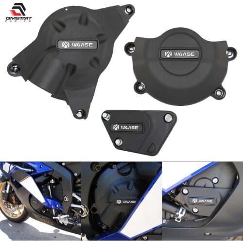 QMSTART Racing Engine Guard Stator Clutch Pulse Cover Protector Set For YAMAHA YZF-R6 YZF R6 YZFR6 2006-2007 2008-2016 2017-2021