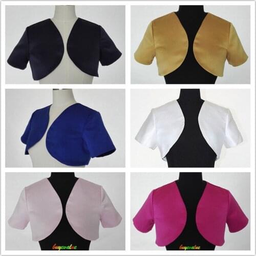 White Ivory Shawl Bolero Wedding Jacket Bridal Shrug Wraps Custom Size