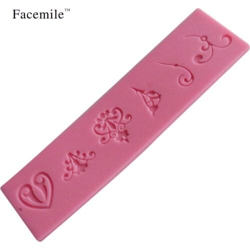 Silicone Lace Crown Grass Flower Bud Mold DIY Baking Mould Gift Mold Gift Chocolate Coffee Sugar Decoration Tools 04113