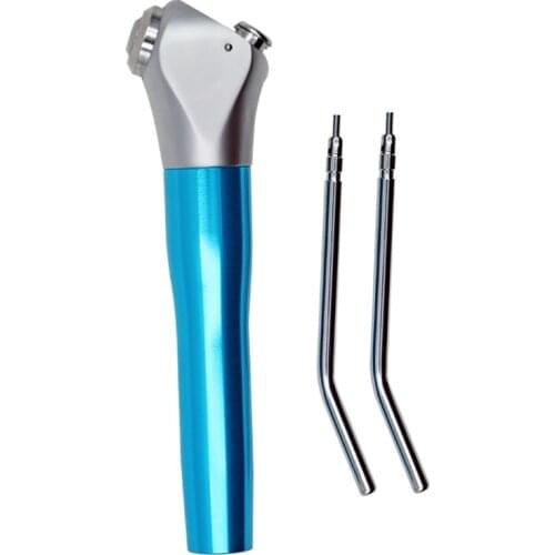 1Set Dental Air Water Spray Triple 3 Way Gun Syringe Handpiece Blue With 2 Nozzle Tip Tube For Dental Chair Unit Autoclavable